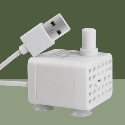 Низконапорный аквариумный USB-погружной насос Мини 130 л/ч Мини-насос для фонтана Большой поток Съемный циркуляционный фильтрационный насос