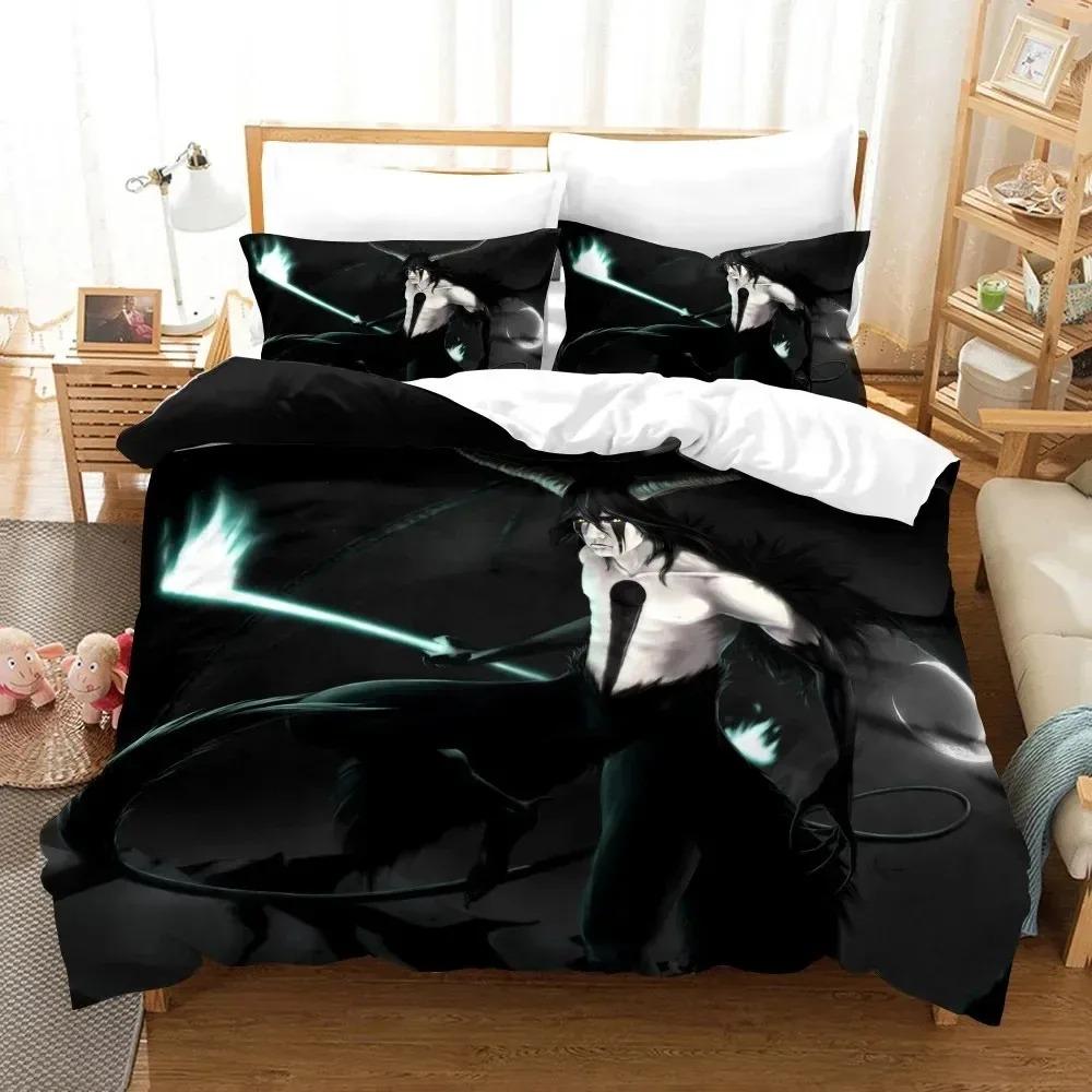 Anime Bleach Toushirou Ichigo Duvet Cover Pillowcase Bedding Collection Double Twin Full Queen King Adult Kids Bedclothes Quilt Cover