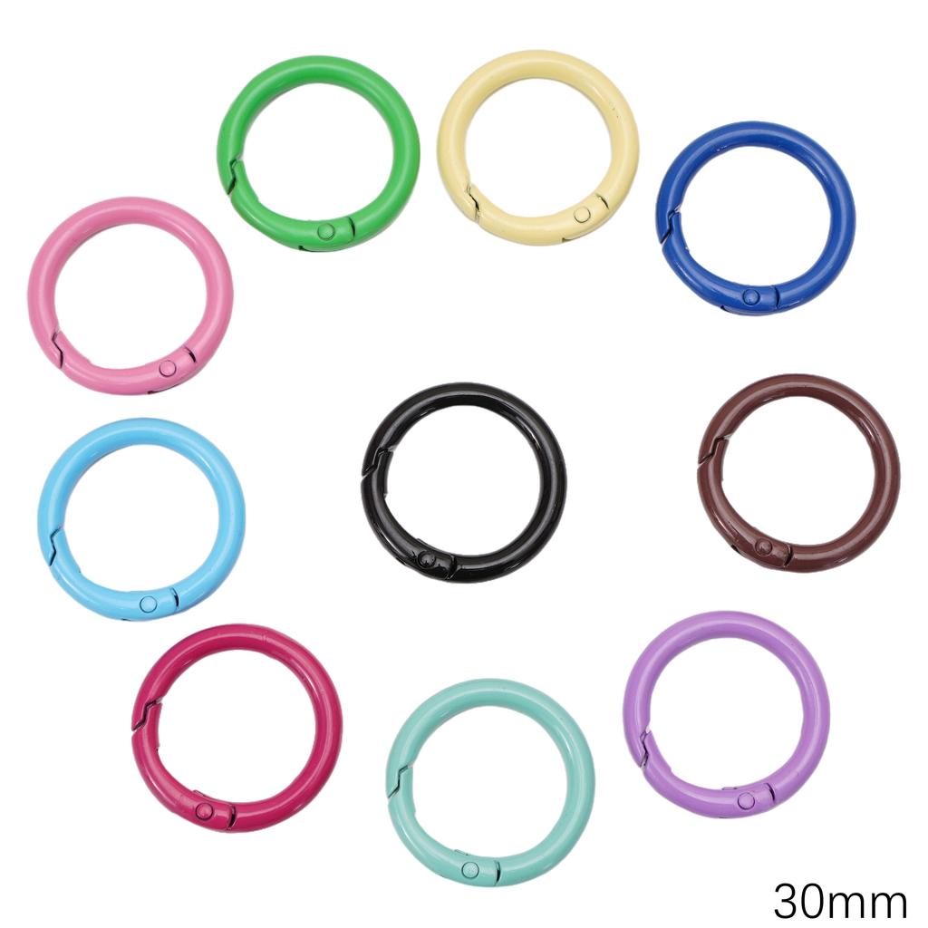 5-100 шт. Сплав Окрашенный спреем Брелок Брелок Карабин Кольцо для ключей Для DIY Ювелирных изделий Ключи Кошельки Украшения