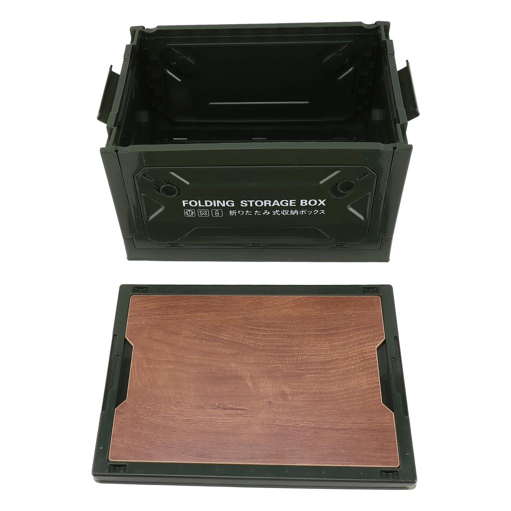 Collapsible Camping Storage Box Pulley Design Waterproof 5 Sides Opening Camping Folding Storage