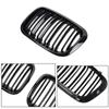 Пара для BMW 3-й серии E46 1998-2001 2/4 двери автомобиль передняя решетка радиатора 318i 320i 325i 330i глянцево-черная гоночная решетка радиатора аксессуары