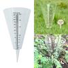 Clear Plastic Cone Rain Gauge Innovative Garden Rain Measurement Cup for Beginner Starter Gardening Plant Growing