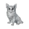 Ubia Metal Pet Chihuahua Silver 4 X X Doll Figurine Animal Ornament Garden Decor Dog 2.5 4.5cm H24014-J13