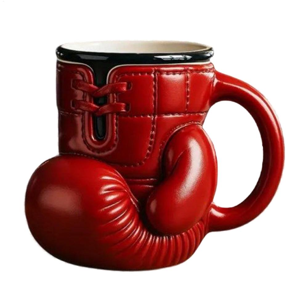 Cartoon Boxing Glove Mug Cup Portable Desktop Centerpiec Funny Water Container Coffee Milk Tea Drinkware For Couple Friend