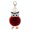 Пушистый искусственный мех брелок для ключей держатели для ключей украшения сумка подвески мультяшная сова прекрасный подарок