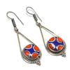 Lapis Lazuli, Coral Gemstone Handmade Jewelry Earring 2.44" R2e37