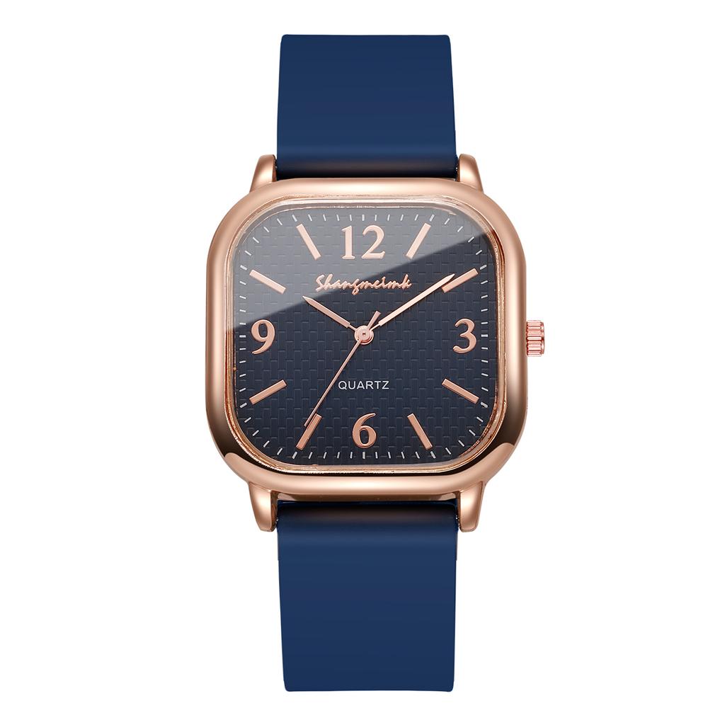 Женские модные квадратные кварцевые часы, женские аналоговые наручные часы с силиконовым ремешком, reloj mujer, часы для девушек в подарок