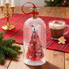 Сообщение в бутылке на елку, записываемое голосом, елочное украшение с воспроизведением, пробка, заснеженная сцена в бутылке, рождественские подарки для сувениров на вечеринку