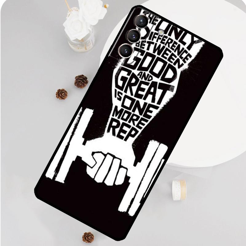 Чехол для телефона Bodybuilding Gym Fitness для Samsung Galaxy S25 S26 Ultra S20 S21 S22 S23 S24 S10 Plus S25 FE Funda Cover