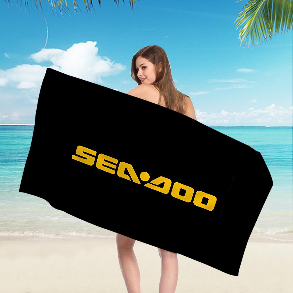 S-Sea D-Doo Seadoo Микрофибра Пляжное полотенце Впитывающее Быстросохнущее Мягкое Йога Плавание Курорт Альпинизм Полотенце