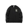 Li Ning CF Water Series Sports Casual Printed Loose Pullover Sweatshirt Unisex Sweatshirt Black AWDR384-2