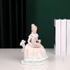 Ceramic Sculpture Girl Statue Gift Crafts Collectible Decorative Artwork Tabletop Ornament Figurine