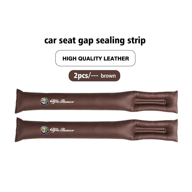 EKIS8 For Alfa Romeo Car Seat Gap Plug Seam Filling Anti-Leakage Seat Side Slot Strip Pads Giulietta GT 159 147 156 Mito Brera Giulia