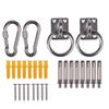 Stainless Steel Mounting Hardware Set for Hammock Chair Hammock (fittings, Screws, Anchors, Carabiners)