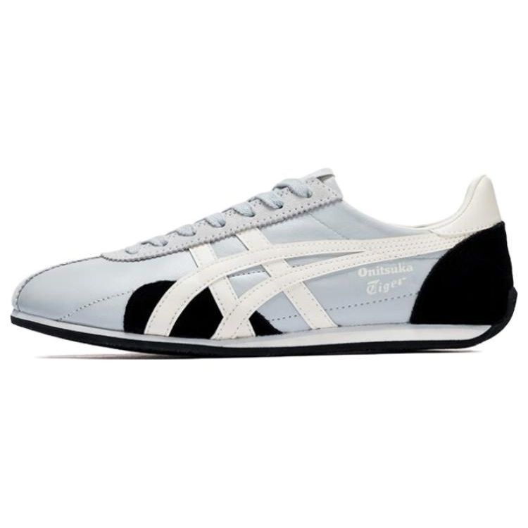 ONITSUKA TIGER Runspark Synthetic Leather Comfortable Round Toe Shock Absorbing Wear Resistant Low Top Casual Shoes Unisex Casual Shoes 1183B480-022