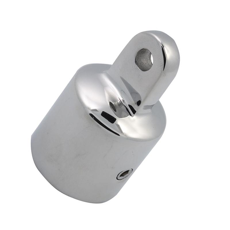 2 Pieces 316 Stainless Steel 22mm 25mm Marine Bimini Tops Fittings Heavy Duty Mirror Polish Top Cap