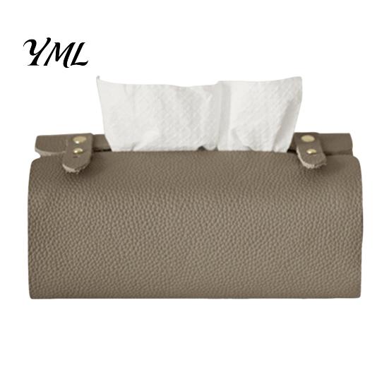 Bedroom Tissue Container Faux Leather Box, Minimalist Napkin Holder for Living Student Dormitory Storage Bag Room Desk, Decorative Dispenser