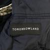 Tomorrowland Приталенный пиджак Кашемировая смесь Полуподкладка Мужской M 48 Темно-синий Весна Лето Пиджаки для костюмов Джемперы(ИСПОЛЬЗОВАЛ)