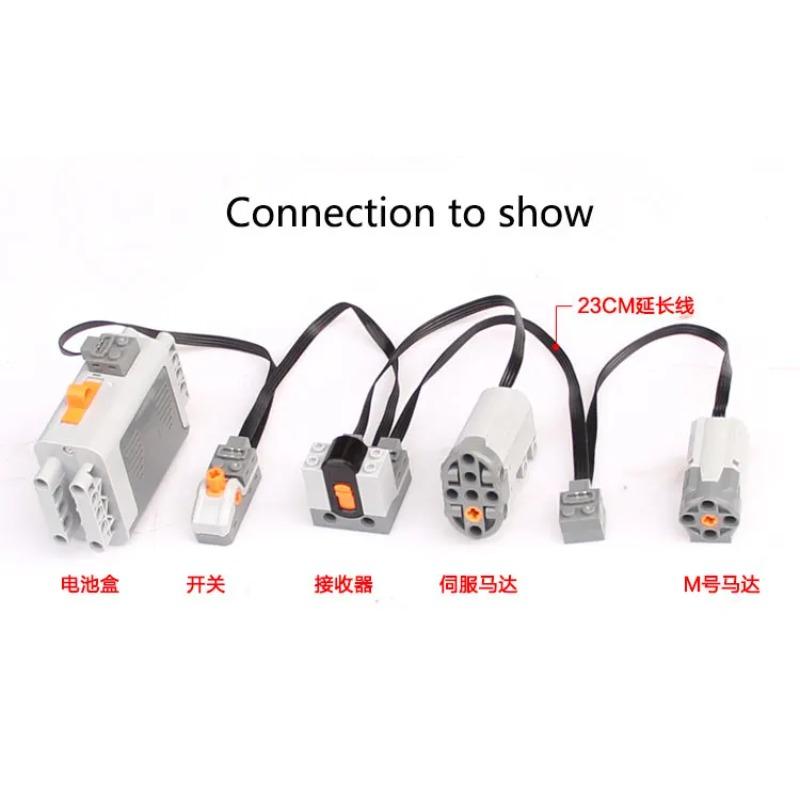 Building Block Motor Lithium Battery Functions Toys Tool Servo Remote Motor PF Model Sets Compatible with Lego High-tech Parts