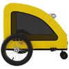 Bicycle Trailer for Dogs Yellow Oxford Fabric and Iron