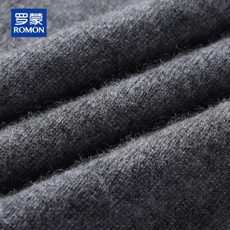 ROMON Мужской свитер из 100% чистого кашемира, толстый, с круглым вырезом