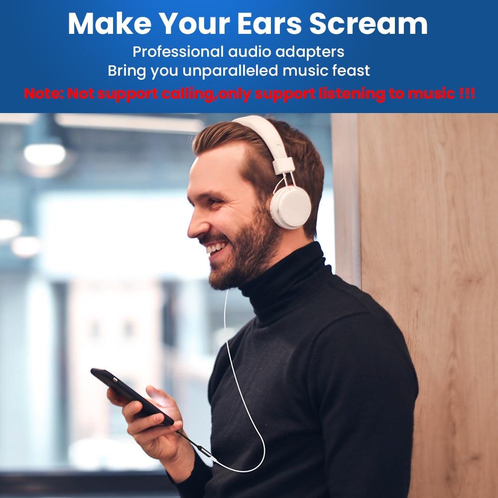 Для iPhone 3,5 мм AUX кабель-адаптер для iPhone 13 12 Pro адаптер разъем для наушников мини-аудио разветвитель для iOS 14 выше адаптера