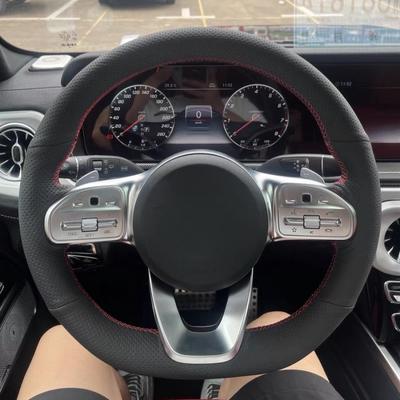 Чехол на руль из искусственной кожи для Mercedes-Benz S-Class W222 GLC A-Class W177 W205 Оплетка на руль для Benz