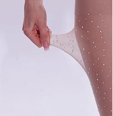 Stockings Flash Diamond Hot Diamond Skin Stockings Women's Summer Thin Pantyhose Black Silk Gypsy Diamond Black Stockings Heavy Mouth