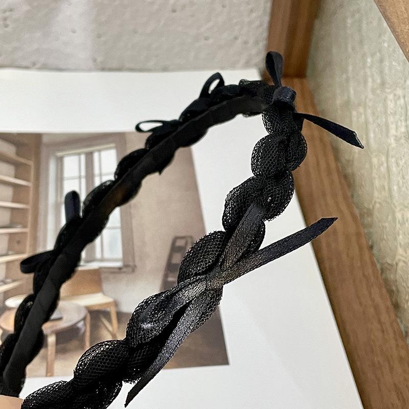 French Elegance Black Series Pearl Headband with Teeth - Autumn/Winter Collection