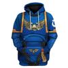 Warhammer 40k Space Marine Hoodie 3D Print Cosplay Set Teens