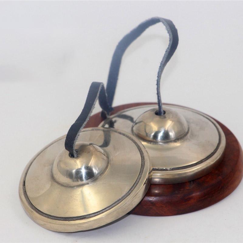 6.8cm Brass Chimes Bells Hand Orff Bells Music Instrument Taps Music Yoga Meditation Percussion Instrument