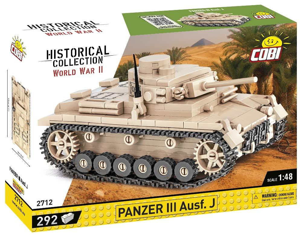 COBI Historical Collection PANZER III AUSF.J 2712 Tank Train (Germany) 148 Scale Military Block