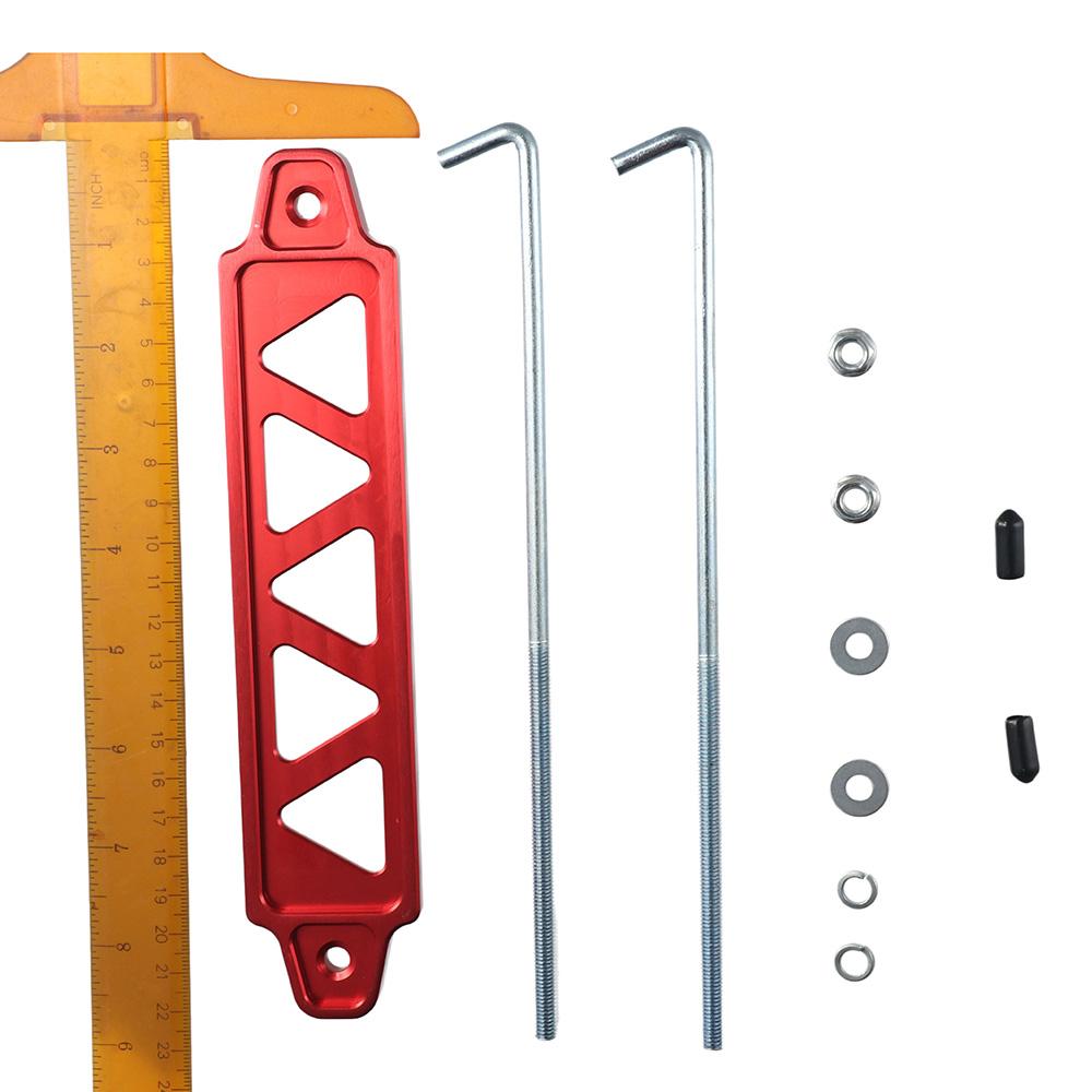1 Set 10inch Battery Aluminum Alloy Tray Car Accessories Parts Hold Down Bracket  For Car