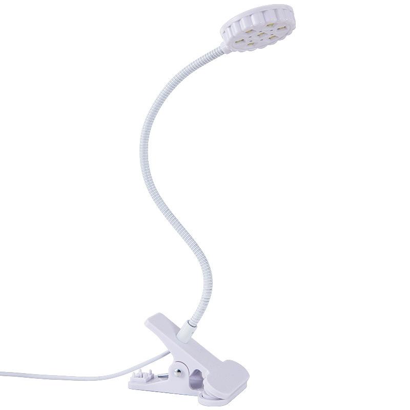 {MX} 360° Adjustable 6W UV Light Nail Dryer 7 LEDs Clip Nail Lamp Desk UV Light For Nail Gel Polish Salon Home Use