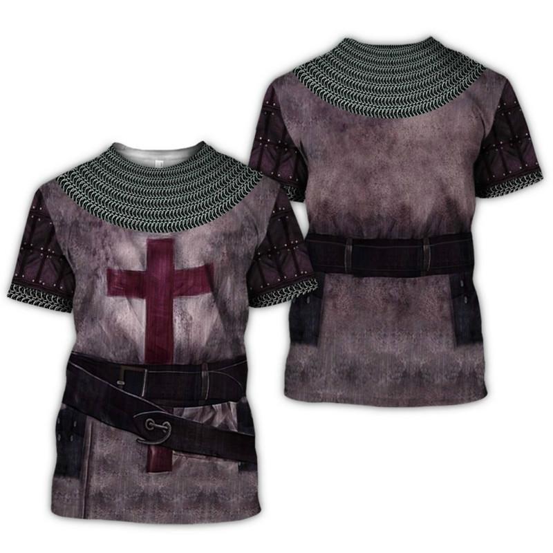 Good-looking Templar 3DT shirt printing clothing Harajuku short-sleeved best-selling summer new arrival new