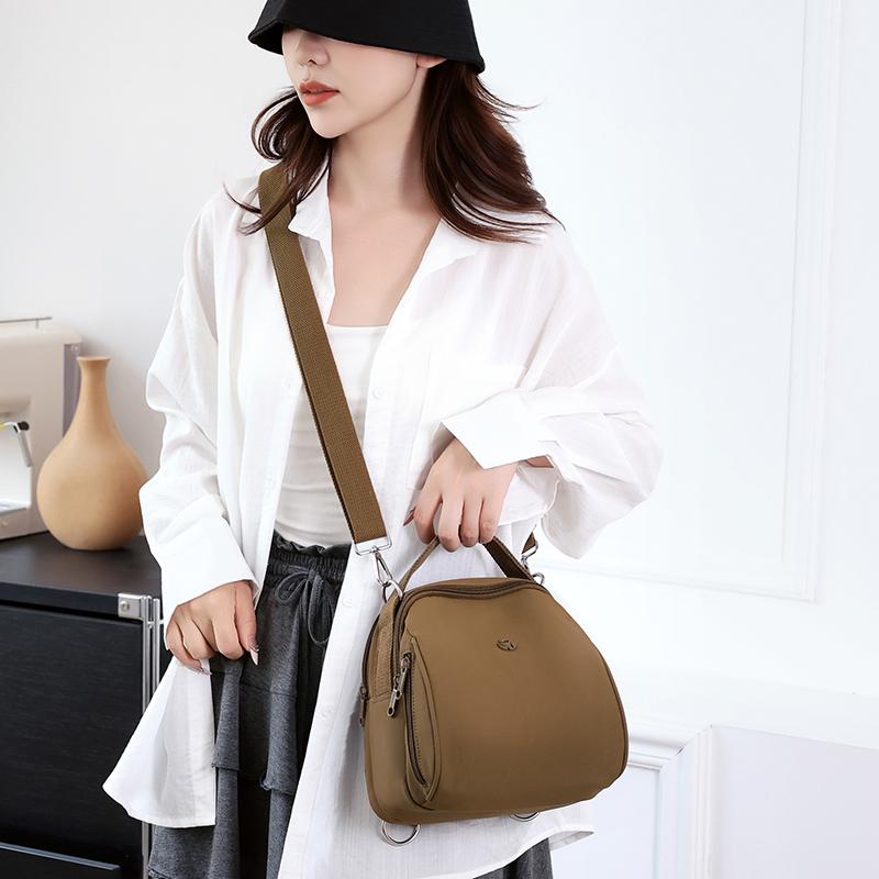 Женская многофункциональная сумка через плечо кроссбоди однотонная сумка-тоут дорожная сумка нейлоновый маленький рюкзак