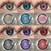 1Pair Cosplay Color Contact Lenses Anime Red Eye Lenses Pink Halloween Cosmetic Contact Yearly Blue Eyes Colored Lenses