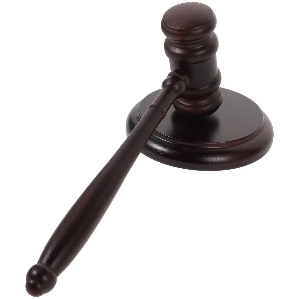 Wood Gavel Judge Hammer Attorney Decorative Lobster Hammer Lawyer Mallet Toy for Cosplay