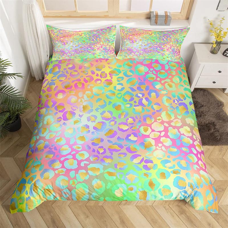 Пододеяльник с принтом леопарда и гепарда, двойной зебровый, змеиный, жирафовый, с принтом шкуры животного, пододеяльник с абстрактным геометрическим узором, комплект постельного белья в стиле пэчворк