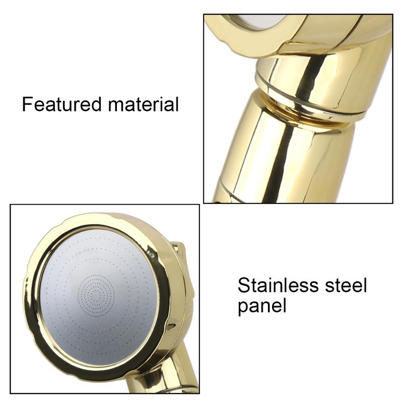 High Pressure Shower Head 3 Spray Setting with ON/OFF Pause Switch 360 Degrees Rotating Handheld Shower Head Bathroom Accessoies