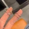 Набор колец с цирконами, расположенных по кругу, несколько колец, носимых на безымянном пальце, эксклюзивно для женщин, высокого класса, модный и универсальный, кольцо на указательный палец