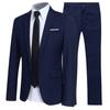 Men Suit Set Lapel Formal Stylish Buttons Pockets for Dating Men Suits Groom Wedding Jacket Pants Formal Coat Trousers
