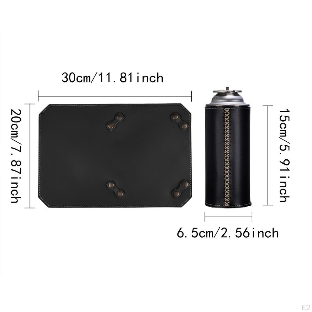 Коврик для печи и чехол для газового баллона, набор фиксирующих накладок, практичные портативные гладкие защитные приспособления для пляжа