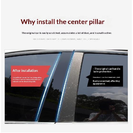 For 19 Models of Baojun 510/560/530/360/310W/630 Covers Center Film Column B C Pillar Posts Sticker Car Accessories