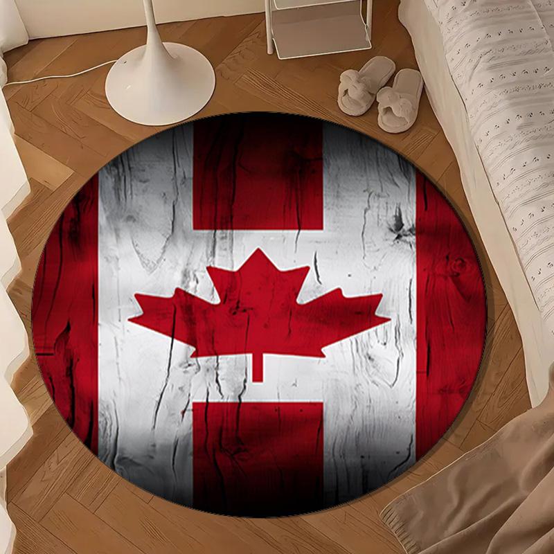 Canada Day Celebration Round mat Home Decor, Chair rug For livingroom,Bedroom, doormat home decor Birthday Gift Christmas Gifts