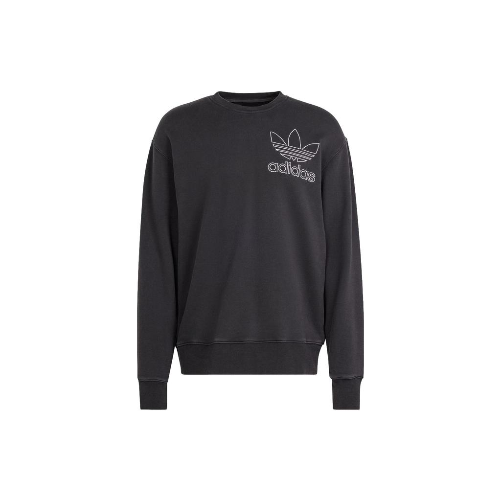 adidas Мужская толстовка с круглым вырезом Adicolor Черная Originals IU2350