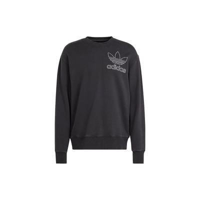 adidas Мужская толстовка с круглым вырезом Adicolor Черная Originals IU2350