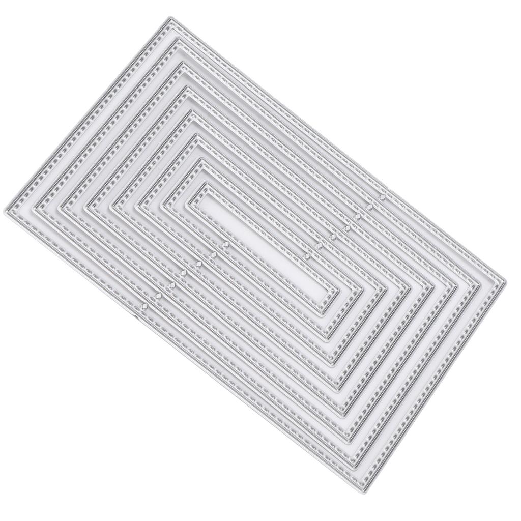 Diecut Carbon Steel Embossing Cutting Die Template Rectangular Sewing Thread Carving Mould