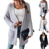 Ladies' Autumn And Winter Knitted Sweater Casual Cardigan Double Pocket Sweater Jacket