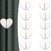 1/2/4Pcs Punch-free Heart Shaped Magnetic Curtain Button Simple Curtain Ties Drapery Clips for Home